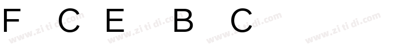 FagoCo ExtraBoldCaps字体转换